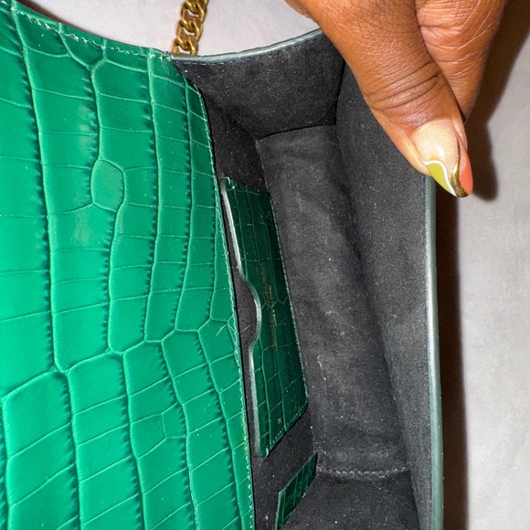 Alexander McQueen Jewelled Satchel croc-effect crossbody bag - Picture 8 of 10